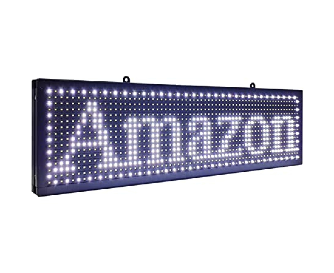 Ultra-thin Design P10mm 16X96 Pixels SMD LED Programmable Scrolling Message Sign Board PC Software Change Messages