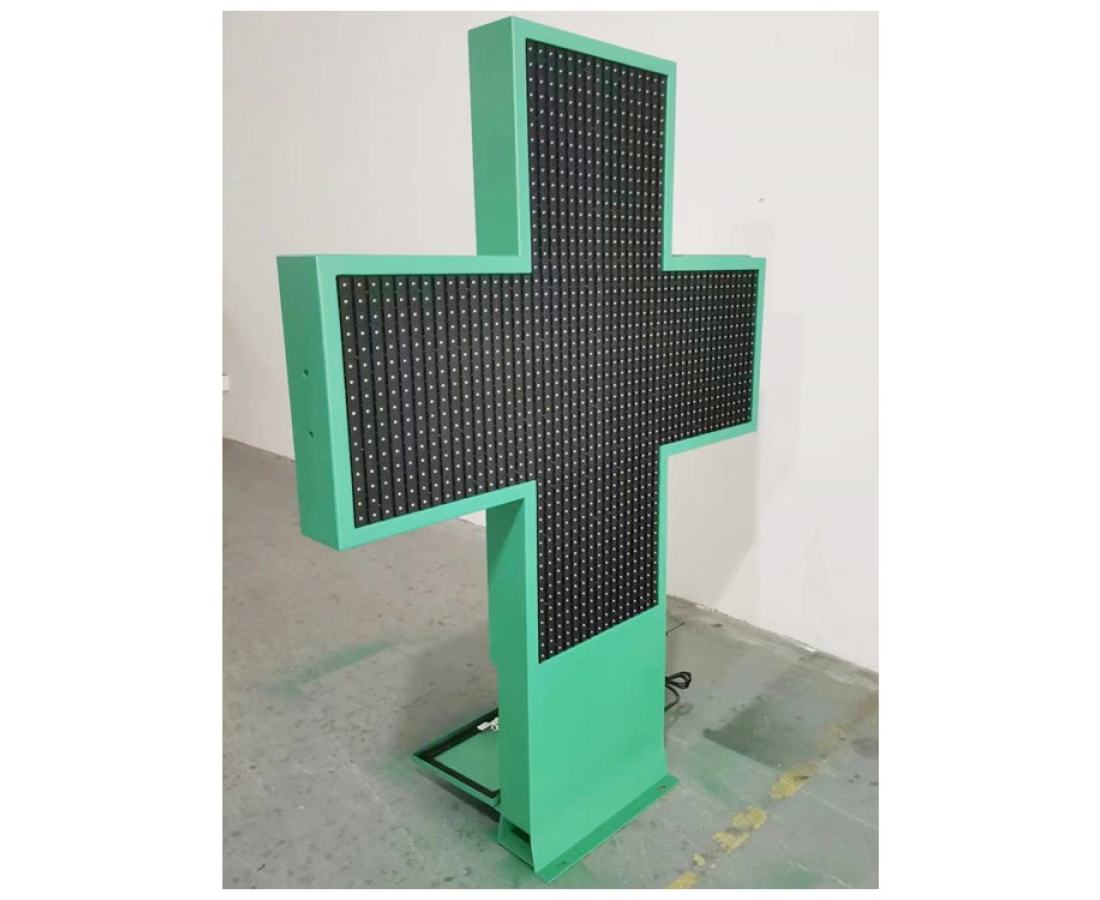 P20 Outdoor Waterproof IP65 Green Color LED Pharmacy Cross